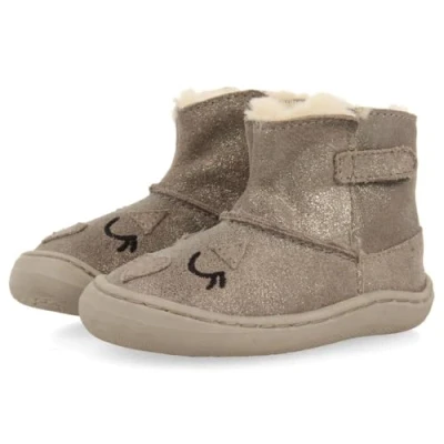 Image of Gioseppo Levoca Barefoot Baby shoes for kids, Size: 8K, Gris Suede