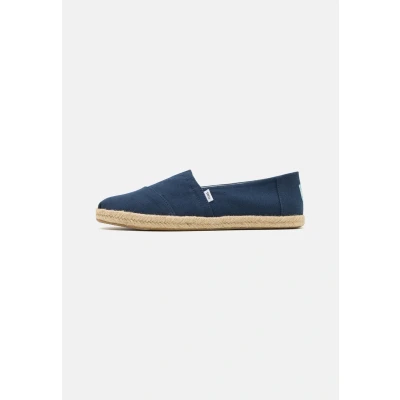 Image of TOMS Alpargata Espadrilles, Men&#039;s, Size: 8, Navy Cotton