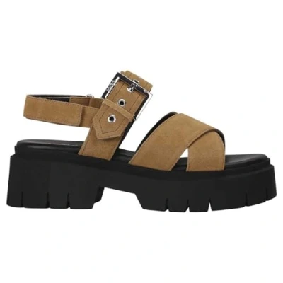 Image of HUGO KRIS Platform sandals, Women&#039;s, Size: 5, Open beige Leather