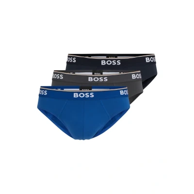 Image of BOSS Brief Power 3 PACK Briefs, Men&#039;s, Size: XS, Open blue