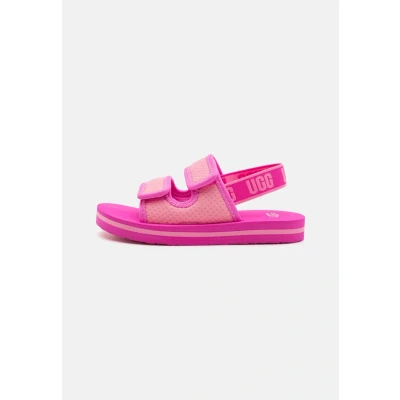 Image of UGG Lennon Slingback Unisex Pool slides for kids, Size: 5, Sugilite/strawberry milkshake Textile