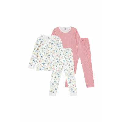 Image of Petit Bateau 2 PACK Pyjamas multicoloured for kids, Size: 8y, Multi/coloured