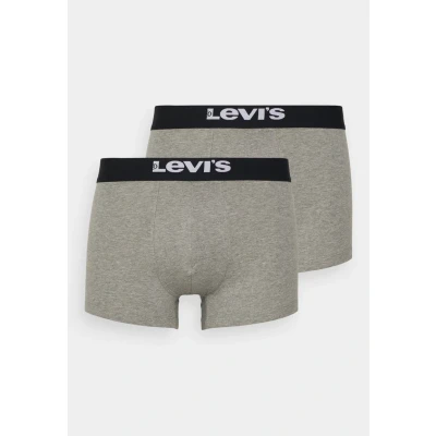 Image of Levi&#039;s MEN Solid Basic Trunk 2 PACK Pants, Men&#039;s, Size: XL, Middle grey melange