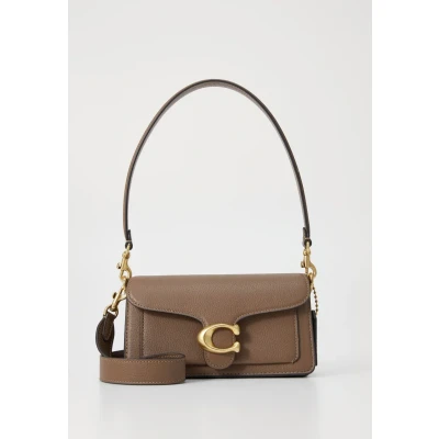 Image of Coach Polished Pebble Handbag, Women&#039;s, Size: One Size, Dark stone