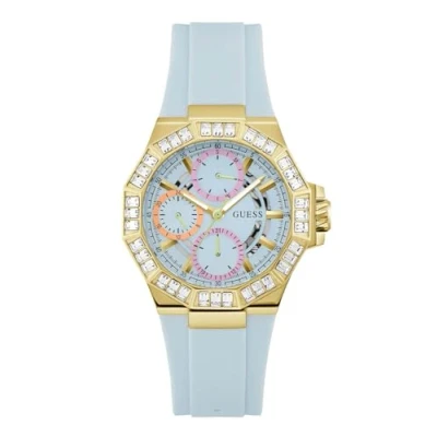 Image of Guess Selene Watch blue/goldcoloured, Women&#039;s, Size: One Size, Blue/gold coloured
