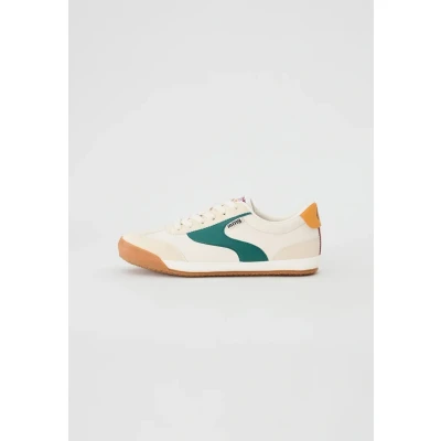 Image of mtng Court Trainers, Women&#039;s, Size: 6.5, Murri bone/green Imitation leather/ textile