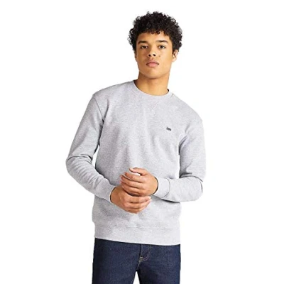 Image of Lee Patch CREW SWS Sweatshirt, Men&#039;s, Size: Medium, Grey mele