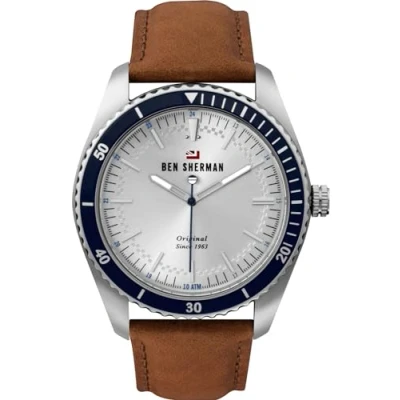 Image of Ben Sherman WBS114UT Men&#039;s Analogue Quartz Watch with Leather Strap, Ribbon