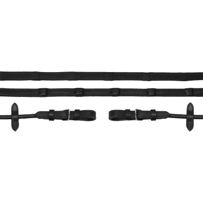 Image of Schockemöhle Durasoft Grip Reins Rolled Leather