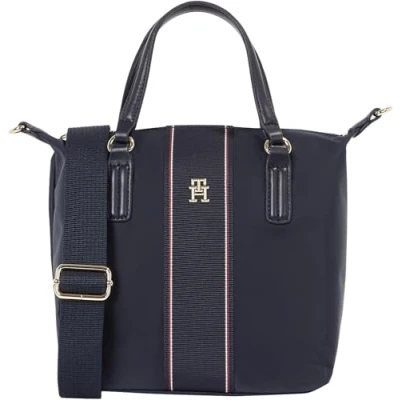 Image of Tommy Hilfiger Poppy Small CORP Tote bag, Women&#039;s, Size: One Size, Blue