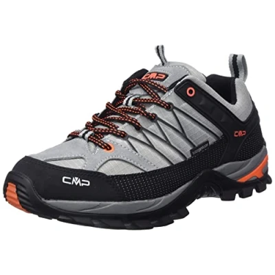Image of CMP Rigel LOW Trekking Shoes WP Hiking shoes, Men&#039;s, Size: 12, Cemento/nero Leather/synthetics