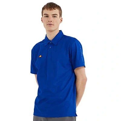 Image of ellesse Mens Bertola Anti Odour Moisture Wicking 3 Button Golf Polo Shirt