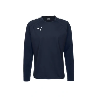 Image of Puma Teamliga Trainings Sweatshirt, Men&#039;s, Size: XXL, Peacoat/puma white