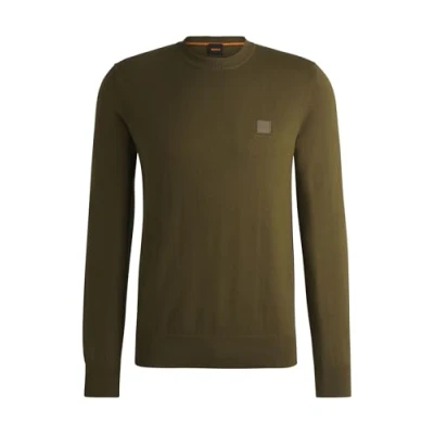 Image of BOSS Kanovano Jumper, Men&#039;s, Size: Large, Open green twentyeight