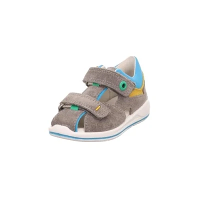 Image of Superfit Boomerang Baby shoes for kids, Size: 8.5/9K, Grau/türkis Leather and textile