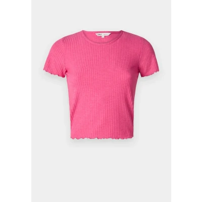 Image of ONLY Onlemma Short Basic Tshirt, Women&#039;s, Size: Small, Fuchsia purple