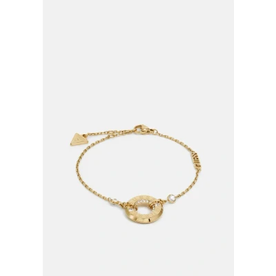 Image of Guess JUST Bracelet Yellow goldcoloured, Women&#039;s, Size: Small, gold coloured