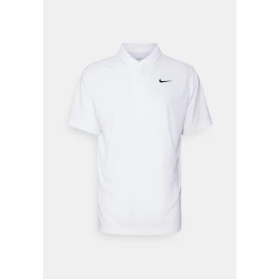 Image of Nike Performance Solid Polo shirt, Men&#039;s, Size: Small, White/black