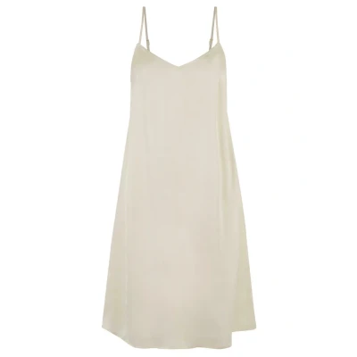 Image of Urban Classics Women&#039;s Ladies Viscose Satin Slip Dress, Whitesand., 5XL