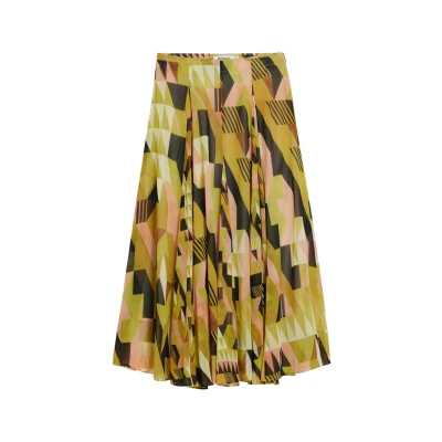 Image of Desigual Maxi skirt, Women&#039;s, Size: 14, Green