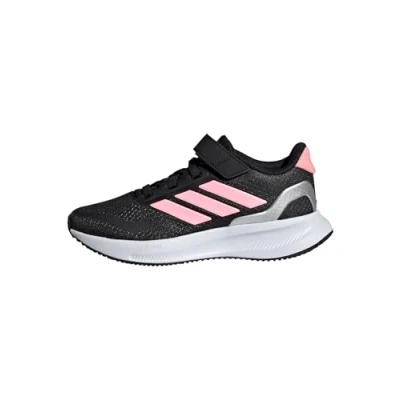 Image of adidas Unisex Kids Runfalcon 5 Shoes Non Football Low Shoes, Core Black Pink Silver Metallic, 11.5 UK