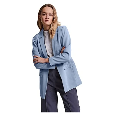 Image of PIECES Women&#039;s Pcbozzy Ls Loose Blazer Noos Bc, Kentucky Blue, XXL