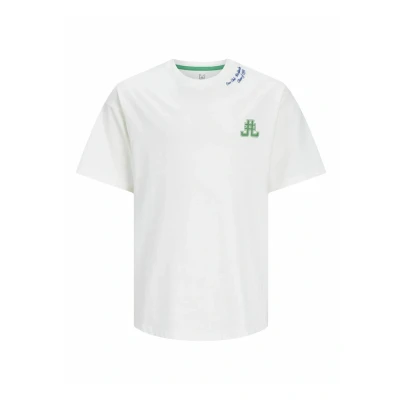 Image of Jack &amp; Jones Junior Print Tshirt for kids, Size: 110, Cloud dancer