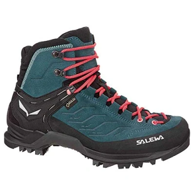 Image of Salewa MTN Trainer MID GTX Hiking shoes, Women&#039;s, Size: 6.5, Atlantic deep/ombre blue Leather and textile