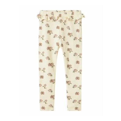 Image of Lil&#039; Atelier Print Leggings Trousers for kids, Size: 6y, Turtledove