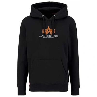 Image of Alpha Industries Basic Hoodie, Men&#039;s, Size: Large, Black