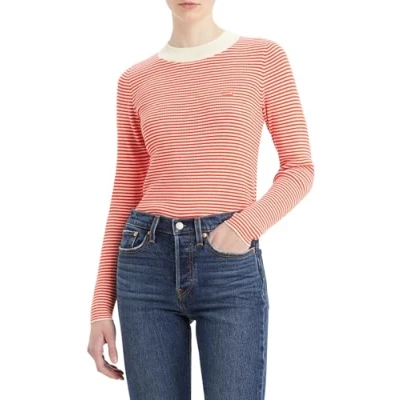 Image of Levi&#039;s CREW Jumper, Women&#039;s, Size: Medium, Oreo cookie multi