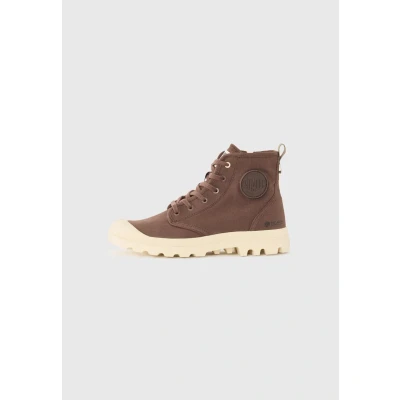 Image of Palladium Pampa Unisex Hightop trainers, Men&#039;s, Size: 9, Yak brown shoes