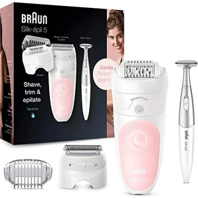 Image of Braun Silk épil 5 820 Epilator, White/Pink