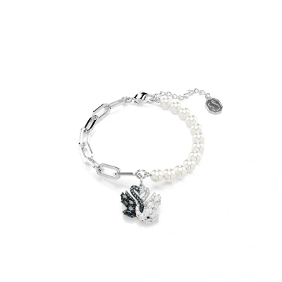 Image of Swarovski SWAN Bracelet Bracelet, Women&#039;s, Size: Medium, White