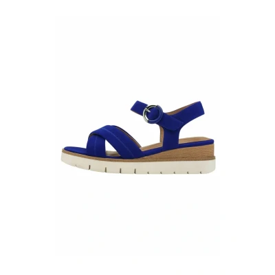 Image of Tamaris Platform sandals, Women&#039;s, Size: 36, Royal blue shoes