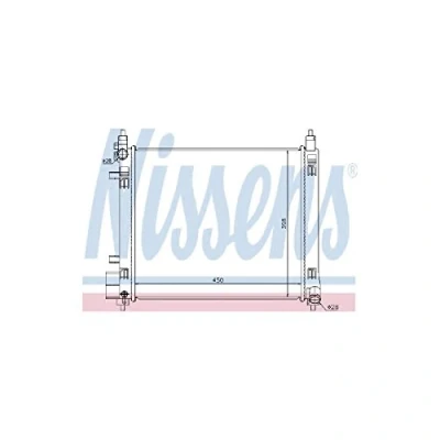Image of Radiator, engine cooling NISSENS 68720