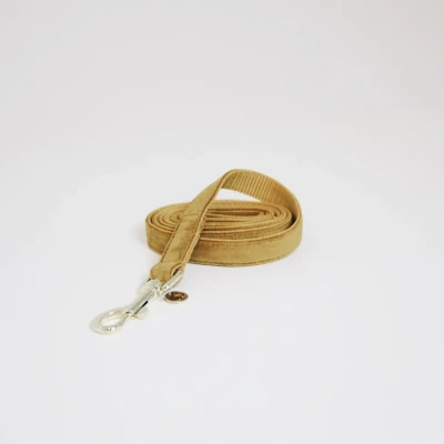 Image of Kentucky Dogwear Dog Lead Velvet Mustard 120 cm