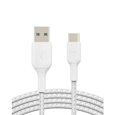 Image of Belkin Boost Charge USB C Braided Cable 2 Meters White