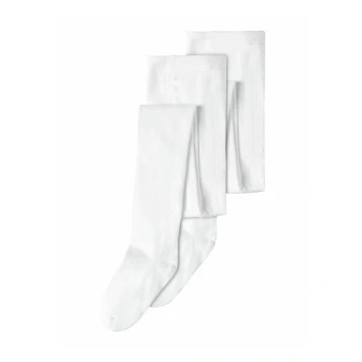 Image of Name it Solid Unisex 2 PACK Tights for kids, Size: 1.5 2y, Bright white