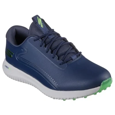 Image of Skechers Performance GO Golf MAX 3 shoes, Men&#039;s, Size: 8.5, Navy Synthetics/textile