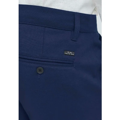 Image of BLEND Men&#039;s Plain Colour Business Casual Pants, 193933/Medieval Blue, 30W / 30L