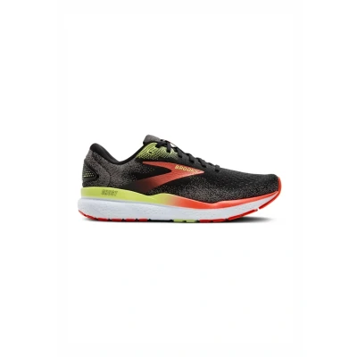 Image of Brooks Ghost 16 Neutral running shoes, Men&#039;s, Size: 8.5, Black mandarin red green Textile