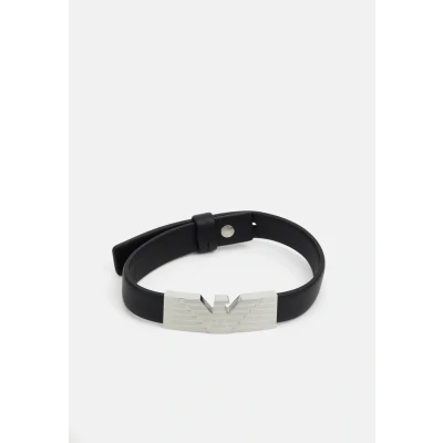 Image of Emporio Armani Bracelet silvercoloured, Men&#039;s, Size: One Size, Silver coloured