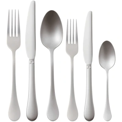 Image of Sambonet Cutlery Set Bloom Antique Monoblock Stainless Steel 36 Piece