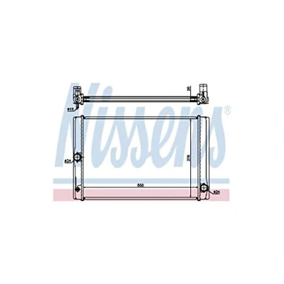 Image of Radiator, engine cooling NISSENS 64691