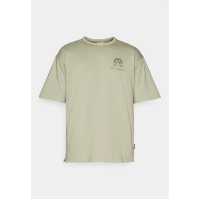 Image of Columbia LANDROAMER CREW Print Tshirt, Men&#039;s, Size: XL, Safari