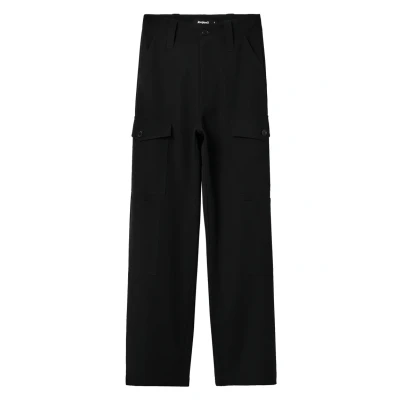 Image of Desigual Flowy Cargo trousers, Women&#039;s, Size: 16, Black