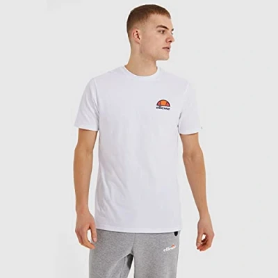 Image of Ellesse Canaletto Print Tshirt, Men&#039;s, Size: Medium, Optic white