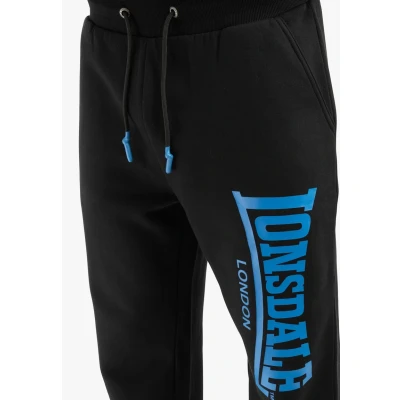 Image of Lonsdale Men&#039;s Herdley Joggers, Black/Blue, XXL, XXL