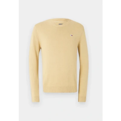 Image of Tommy Jeans Essential Light Sweater Jumper, Men&#039;s, Size: 52, Relic tan